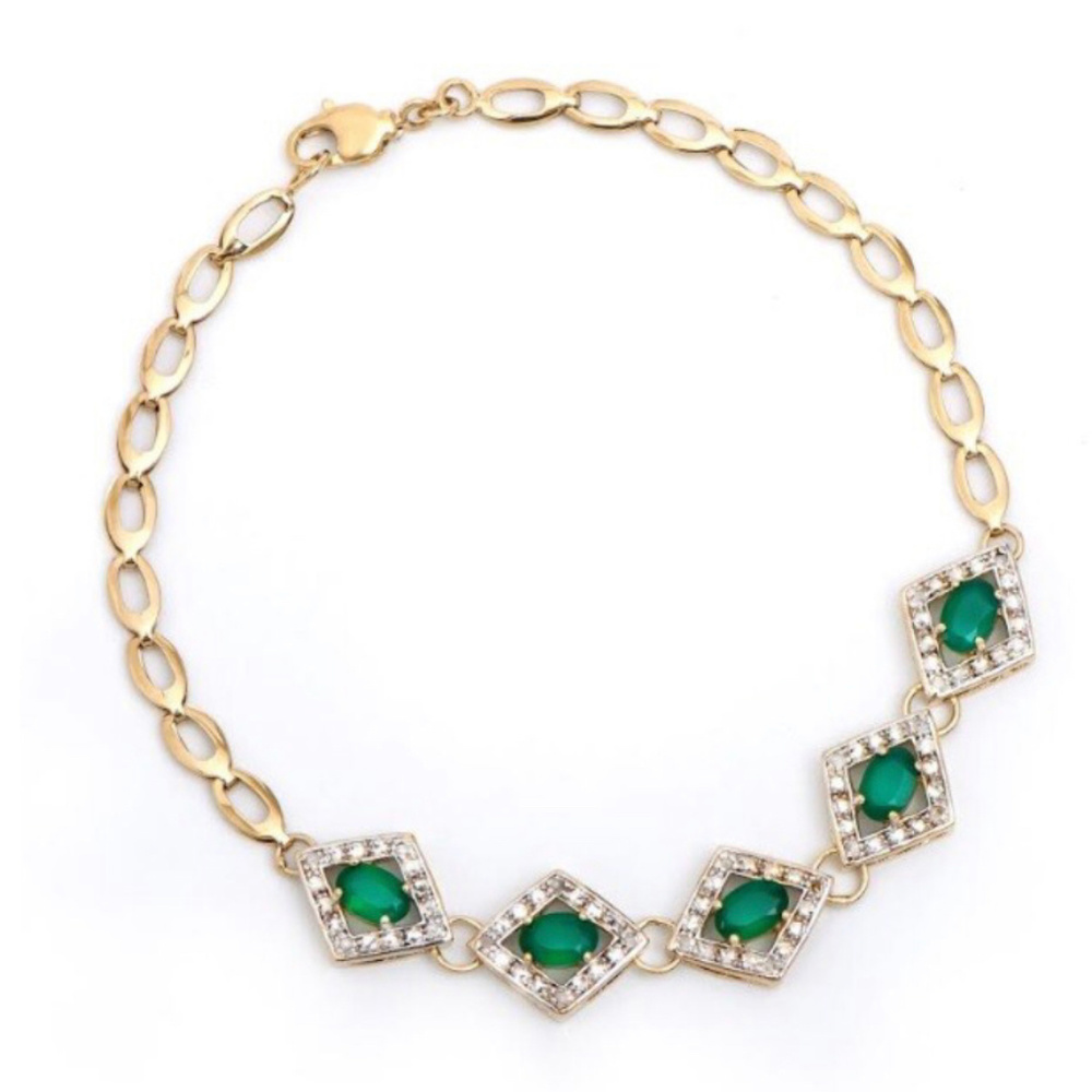 Women’s Yellow Gold Over Sterling Silver Bracelet